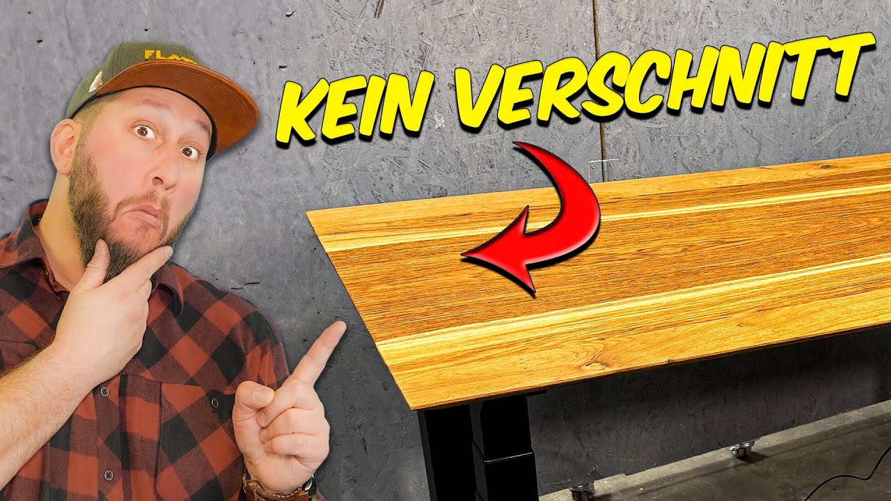 Mit dieser GENIALEN TECHNIK hatte ich fast KEIN VERSCHNITT bei meiner Tischplatte