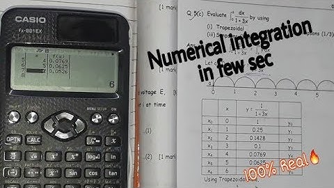 Simpsons rule using calculator |Solve Numerical integration in 2 min on casio fx-991ex | Trapezoidal