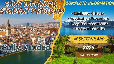 CERN Technical Student Program 2025: Opportunities Await!