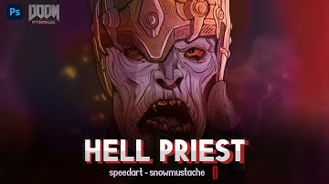 Hell Priest - speedart - Doom Eternal - Photoshop CC 2022