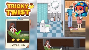 Tricky Twist Puzzle – Level 66 help the girl breathe to escape from the debt collection Walkthrough