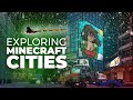 Exploring Festive Minecraft Cities! | A Flushmas Story