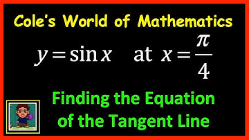Finding the Equation of the Tangent Line in Calculus 1