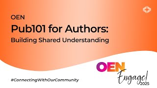 Pub101 for Authors: Building Shared Understanding