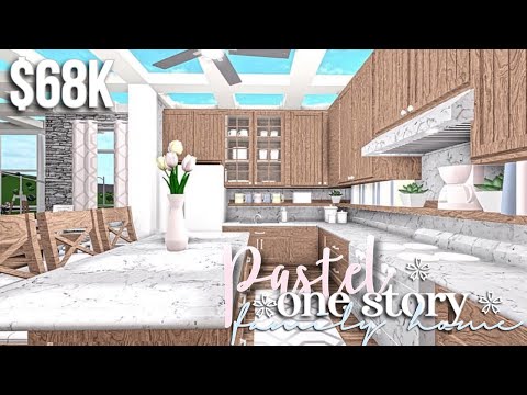 Pastel One Story Family Home Bloxburg Roblox Gamingwithv Youtube - roblox bloxburg houses 68k