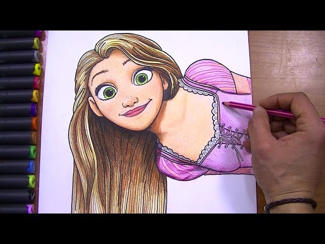 رسم ربانزل Rapunzel اكثر ما طلبه المشتركون تعلم واستمتع Youtube