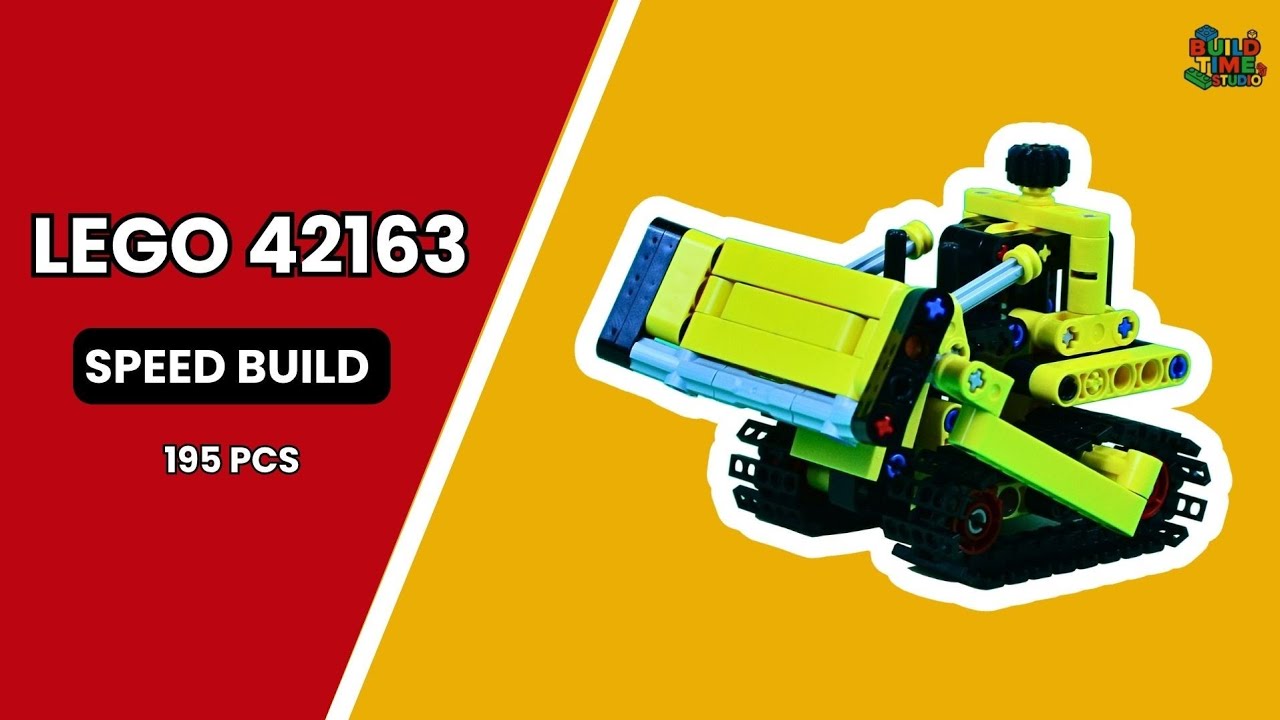 LEGO Technic 42163 🚜 Heavy-Duty Bulldozer 🚧 Speed Build (4K