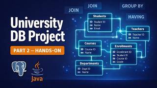 Build a University Database from Scratch | SQL Hands-On Project with PostgreSQL | Part 2