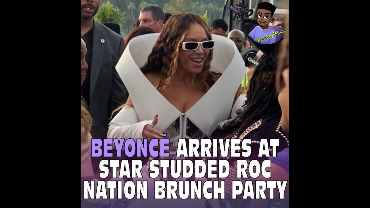 Beyonce arriving @ Roc Nation Brunch Party 2023 - YouTube