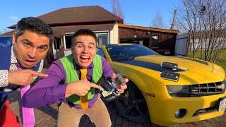 Mr. Joker on Opel Tore off Steering Wheel VS Mr. Joe on Hover Kids Video