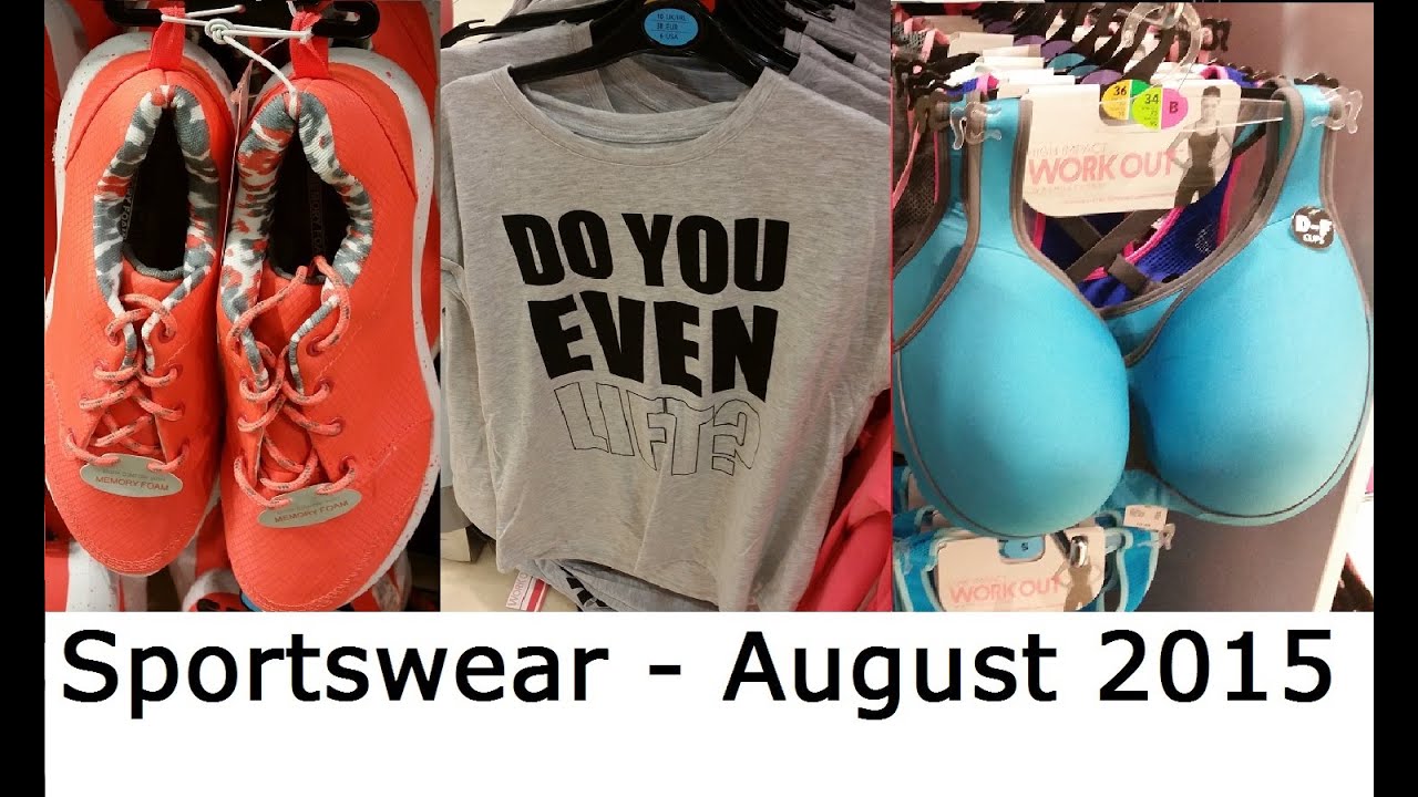 New Womens Sportswear at Primark | August 2015 | I - YouTube