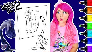 Coloring Inside Out 2 Ennui Disney Pixar Coloring Page | Caliart Markers