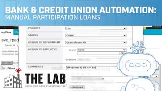 Commercial Lending Participation Loan Reporting RPA Automation and AI for Banks & Credit Unions