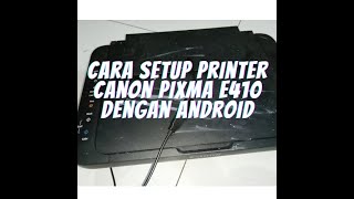 how to reset canon pixma e410