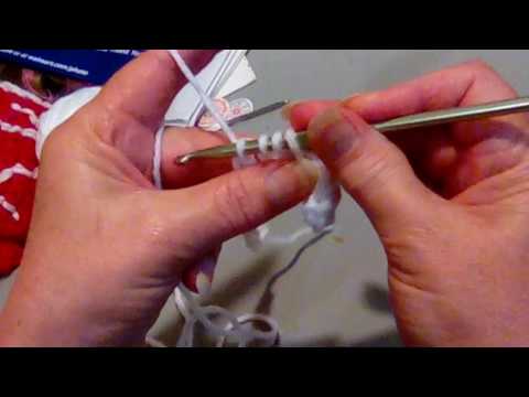 How to double crochet three together