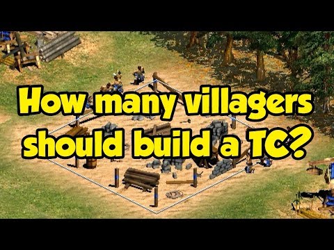 How many villagers should build a TC? (RM, DM, and Nomad)