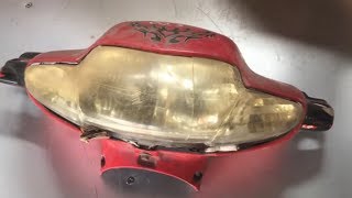 Restoration Of Motorcycle Headlight | Restore Honda Motorcycle Headlights