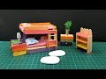 Popsicle Stick BunkBed Car - Miniature Dollhouse Bedroom #23