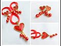 Valentine&#39;s Day Special Gift ll Make Heart Shape Jewellery ll Necklace, Earrings Making ll Love Gift