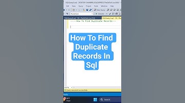 How to Find Duplicate Records in SQL (1-Minute Trick!) #sql #duplicate #find