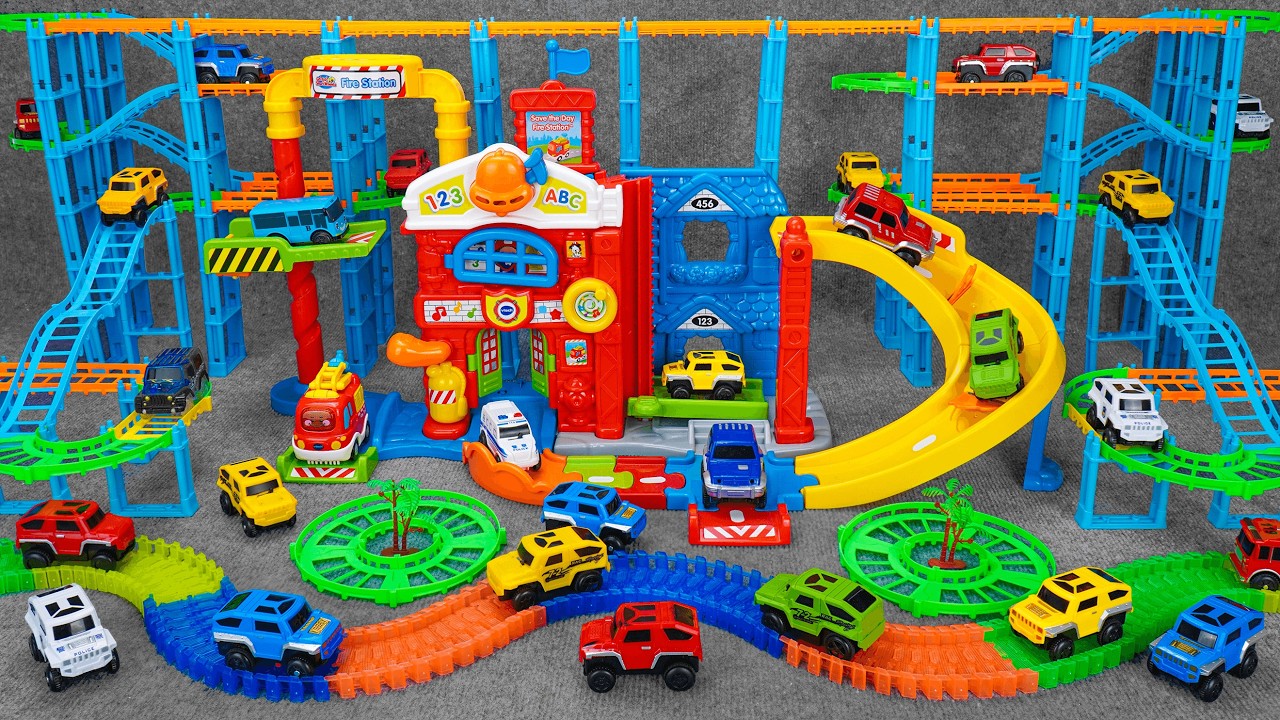 26 minutes of satisfying Magnetic suction orbit and dinosaur volcano break through toy ASMR | Toy