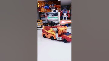 Rodimus Prime rise up ! DX9 Carry Stopmotion   #stopmotion #trending #car #rodimusprime #shorts