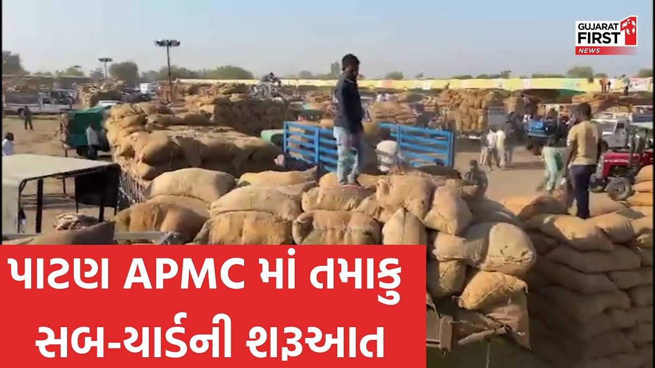 Patan APMC દ્વારા દિગડી ગામ ખાતે તમાકુના સબયાર્ડનો પ્રારંભ | Gujarat First