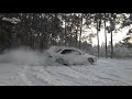 Subaru WRX - Snow driving & drifting || Дрифт Субару на снегу. Серия 2. Поездка в лес, полный привод