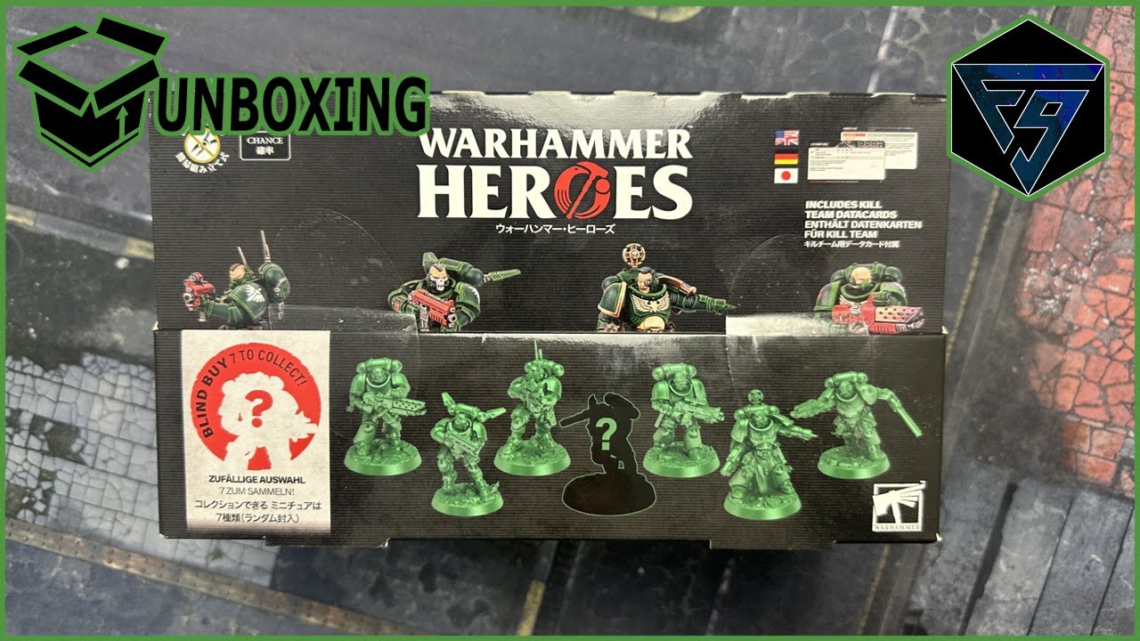 Unboxing Warhammer Heroes Dark Angels Display box