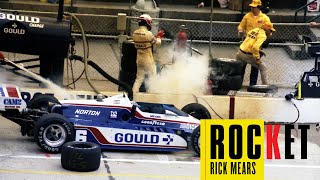 Rick Mears 1981 Pit Fire  Rocket Rick Mears