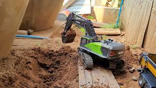 Excavator tips and Tricks Canal watering working | RC Excavator digging - Mini Excavator 1593 P2