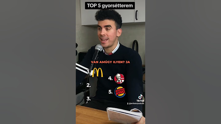 TOP 5 legtöbb üzlettel rendelkező gyorsétterem! 🍽️ #ámbátor #podcast #top5 #étterem #mcdonalds