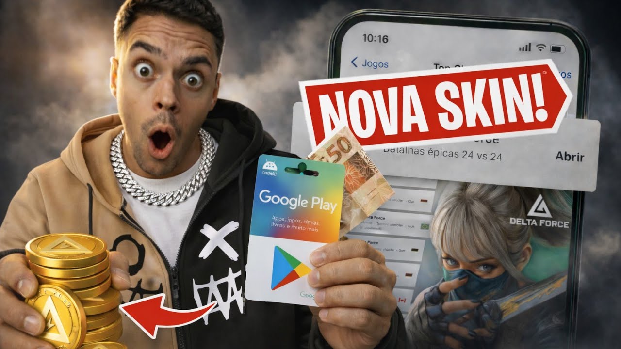 🚨 Delta Force Mobile ao vivo + Sorteio de R$50 | Cola na live! 🚨