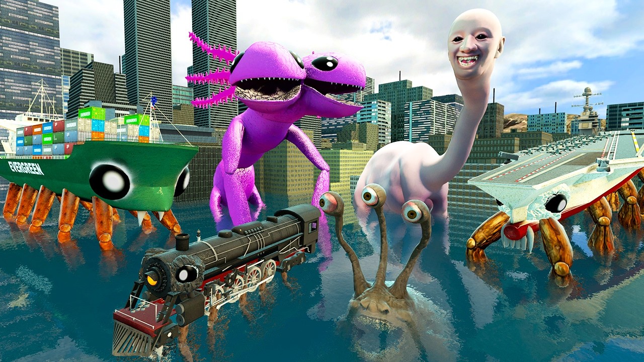 КРАБТАНИК ДУАЛОТЛ КРАБПОЕЗД КРАБАВИАНОСЕЦ МЫ ЗАПЛЫЛИ СЛИШКОМ ДАЛЕКО БОЛЬШОЙ ГОРОД ПОД ВОДОЙ В Gmod