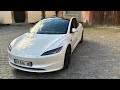 Tesla model 3 highland 2024 white edition  4k footage osmo pocket 3