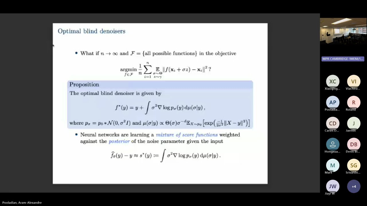 Blind denoising diffusion models and the blessings of dimensionality