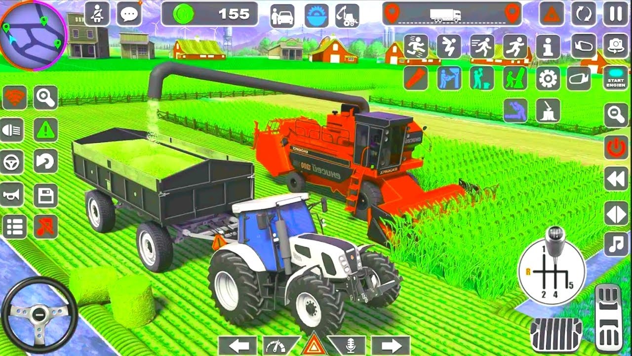 Modern Tractor farming Driving Simulator 3D New Tractor Game Android Gameplay 