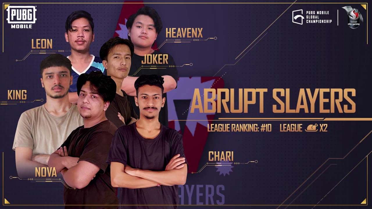 The PMGC Team Introduction - ABRUPT SLAYERS