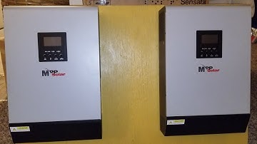 10kw MPP SOLAR PIP5048MG x 2 POWER BOARD | HYBRID INVERTER CHARGER INSTALLATION