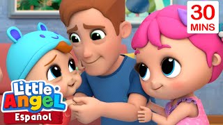 ¡Papá se hizo un Boo Boo!  | Canciones Infantiles con Bebé Juan| Little Angel Español