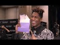 JON BATISTE Backstage at the 2022 GRAMMYs