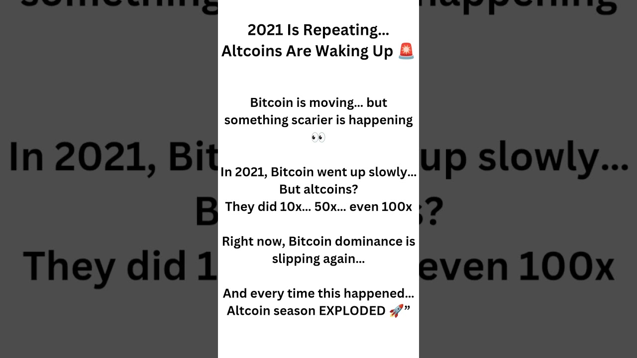 2021 Is Repeating… Altcoins Are Waking Up 🚨 