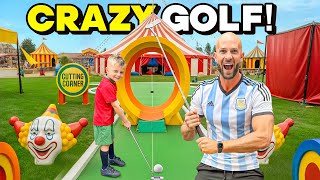 CRAZY GOLF BATTLE VS MY DAD!