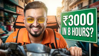 ₹3000 in 8 Hours? 1 Day as Delivery Boy Challenge | Shocking Result!