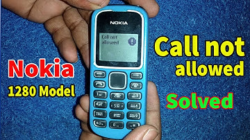 Nokia 1280 Call not allowed Disable || How To disable FDN Nokia 1280 Model || Fixed dialing Setting