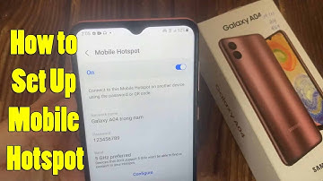 How to Set Up Mobile Hotspot on Samsung Galaxy A04 - Create WiFi Hotspot