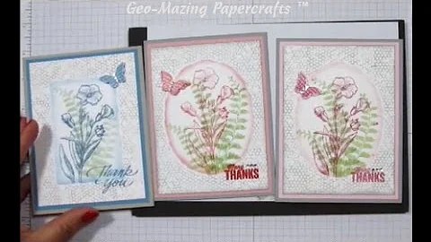 Stampin'Up Tattered Frame Card with Butterfly Basi...