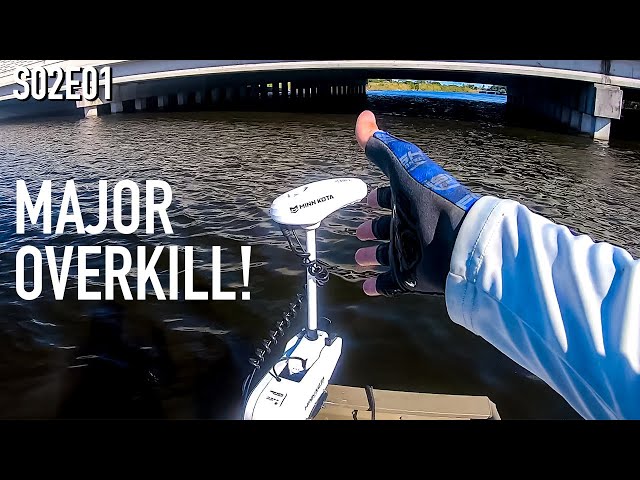 Jon Boat Super Powerful Trolling Motor Test  When I'm Not Workin I'm  Fishin S02E01 