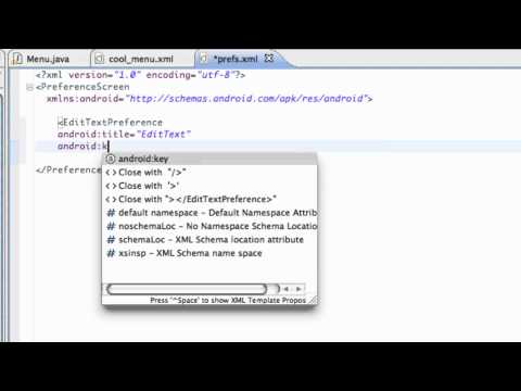 Android Application Development Tutorial   54   Setting up Preferences   YouTube 720p