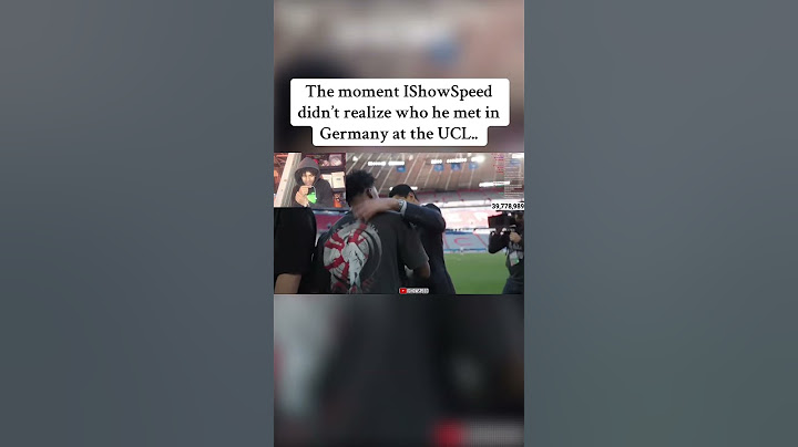 The moment Speed didn’t realize who he met in Germany.. #ishowspeed